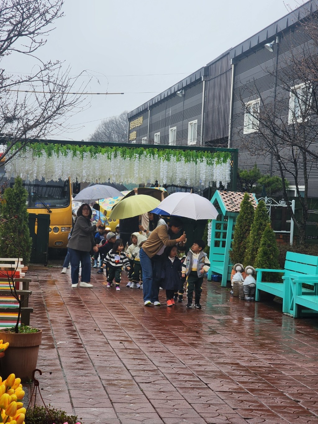 코끼리학교-비오는 날 풍경